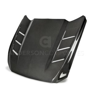 Ford Mustang Hood - Anderson Composites - Heat Extractor Double Sided - `15-`17 Ford Mustang Hood - Anderson Composites - Heat Extractor Double Sided - `15-`17